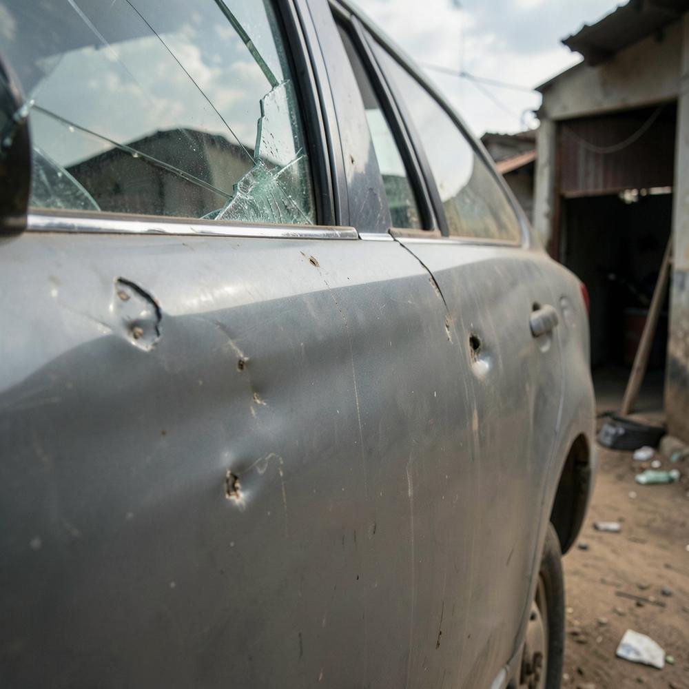 Damaged vehicles